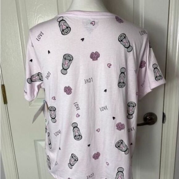 CHUBBY MERMAIDS Juniors Short Sleeve Top Large - Picture 7 of 9